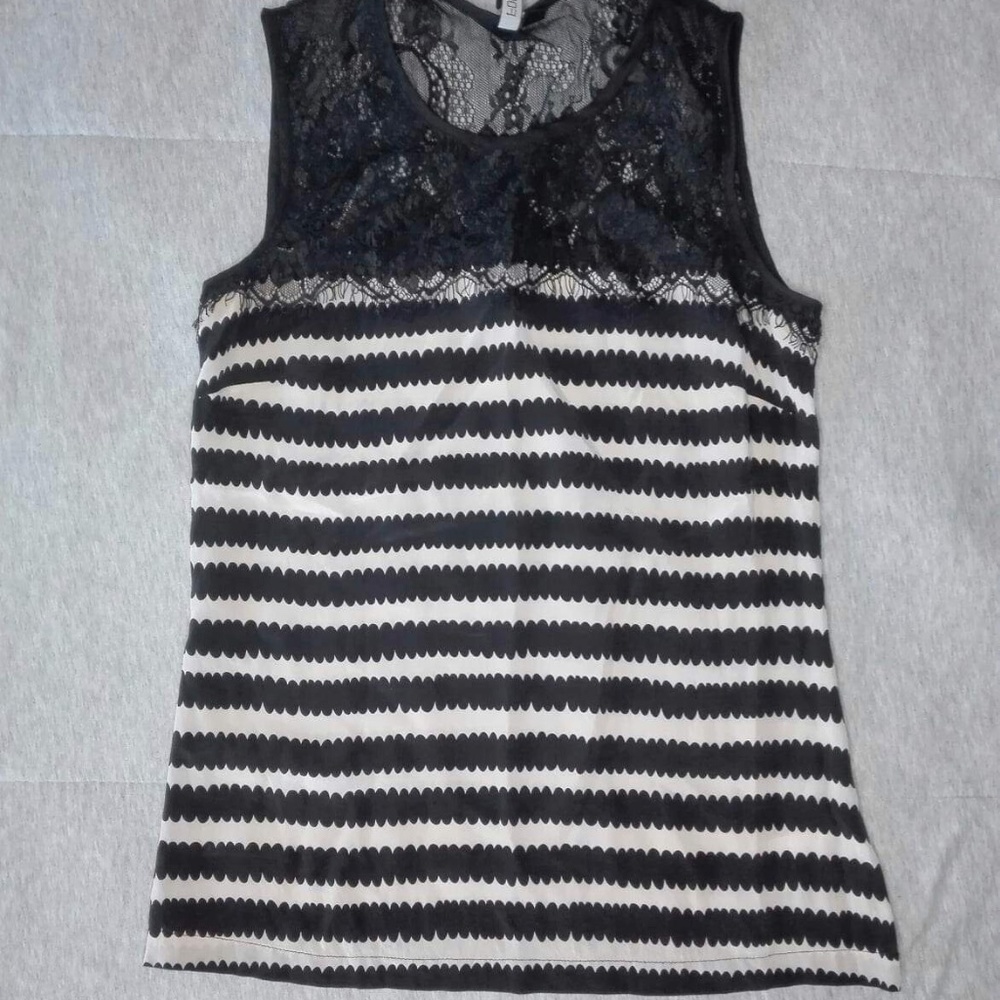 Forever New (Ever New) Melbourne silk striped top size S